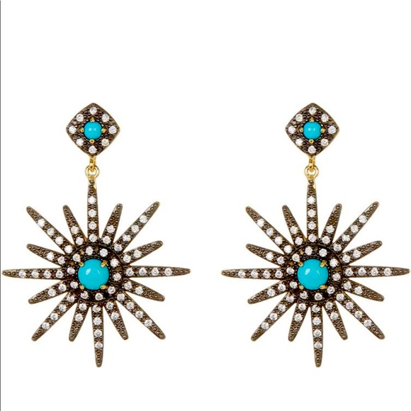 Adornia Jewelry - 💥NWT💥 Adornia Turquoise & Swarovski Crystal Starburst Earrings